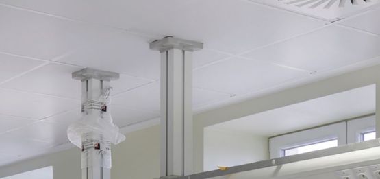  Rockfon® MediCare® Block | Plafond acoustique en laine de minérale pour salles propres - Plafonds suspendus en fibre minérale