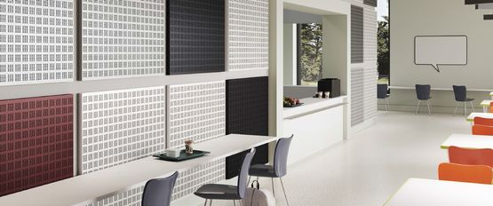 Rockfon VertiQ® Metal | Panneau mural acoustique en laine de roche et finition métal - Panneaux muraux et absorbeurs acoustiques