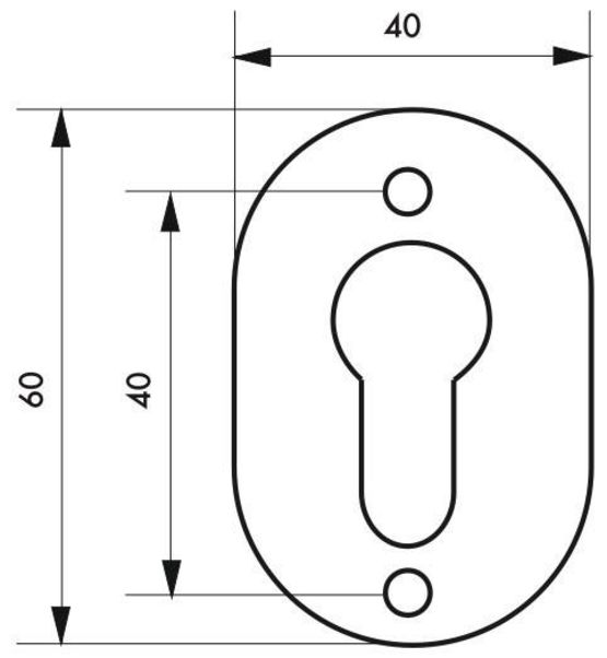  Rosace laiton pour cylindre profilé - BEAURAIN DISTRIBUTION