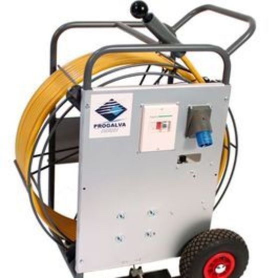 Rotobrosse électrique en chariot pour nettoyage de conduit de ventilation | PROGALVA ENERGIES