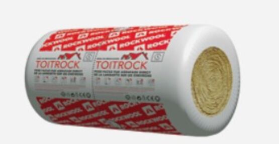  Rouleau en laine de roche avec pare-vapeur pour isolation de combles | Toitrock kraft - Isolant en laine de roche en plaque ou rouleau