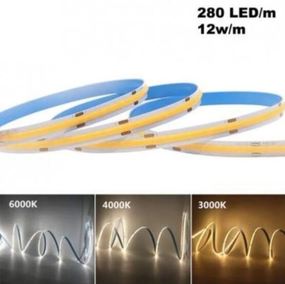 Ruban LED COB 5 m 24 V IP20 | Bande LED flexible à éclairage homogène - produit présenté par SILUMEN