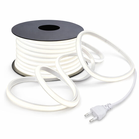 Ruban LED de chantier 230V | Éclairage provisoire professionnel en polymère renforcé