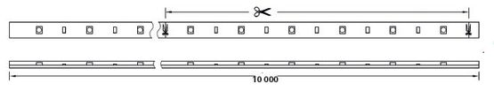  Ruban led sur circuit imprimable 3528 Pro  - 4.8W - IP20 | Néon France - Structures lumineuses