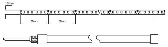  Ruban Led sur circuit imprimable souple  10W  IP67 | Neon Flex Led Side View 0410 - Structures lumineuses