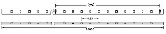  Ruban Led sur circuit imprimable souple 22W - IP20 | 2835 Pro - Structures lumineuses