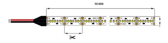  Ruban led sur circuit imprimable souple avec auto adhésif - 20W - IP20  | 2216 Pro - Structures lumineuses