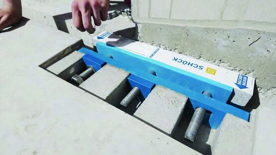 Rupteur thermique d'ancrage modulaire de balcon préfabriqué en façade | Isokorb IQ
