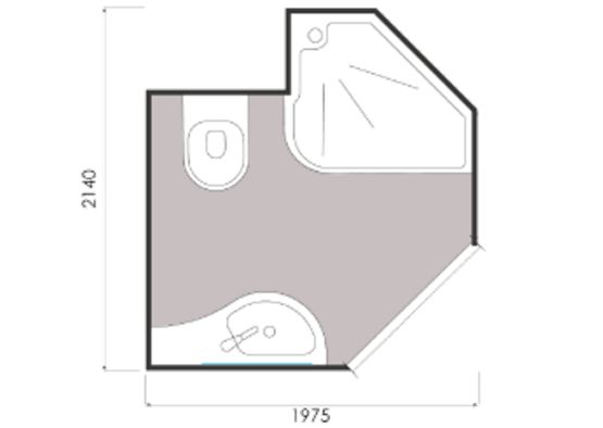  Salle de bain monobloc médicalisée pour établissements de santé | MILANE - Salle de bain monobloc