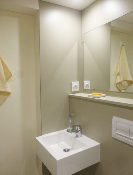  Salle de bain préfabriquée compacte astucieuse | DIMENSIO 80 | Gamme BAUDET SMART - BAUDET