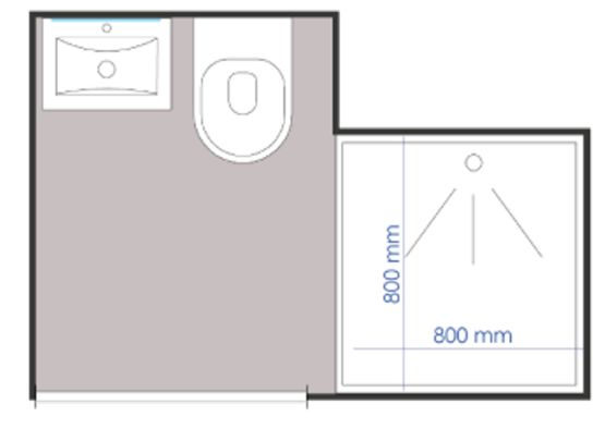 Salle de bain préfabriquée compacte astucieuse | DIMENSIO 80 | Gamme BAUDET SMART - produit présenté par BAUDET