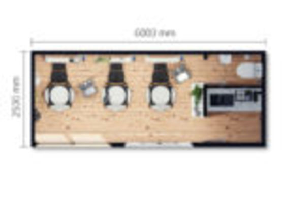 Salon de coiffure modulaire  | Tiny Pro  - produit présenté par BATI-FABLAB 