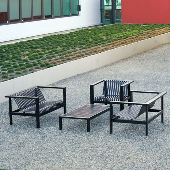  Salon urbain en acier laqué | Sofia - AREA