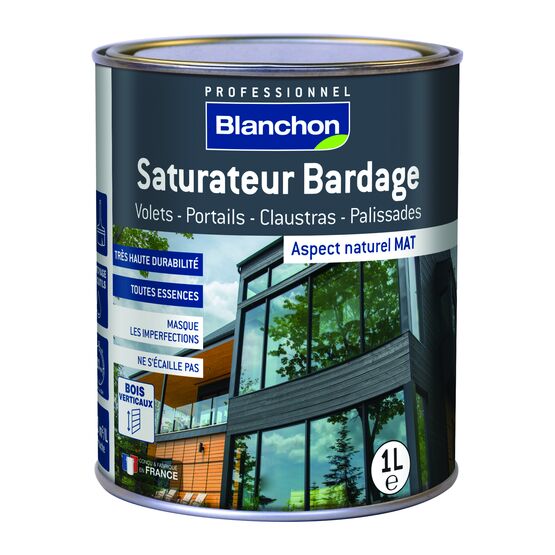  Saturateur opaque au rendu naturel sur bardages verticaux | Saturateur Bardage Opaque - BLANCHON