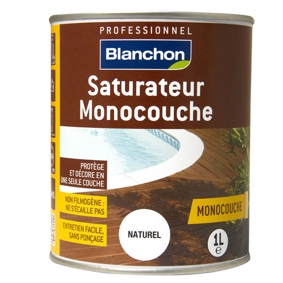 Saturateur teinté pour bois extérieurs horizontaux | Saturateur monocouche