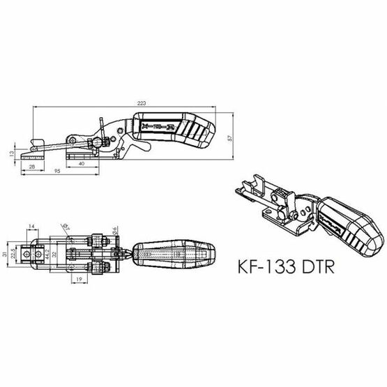 Sauterelle à crochet de fixation | RÉF : KF-133 DTR - produit présenté par STENGER PRO