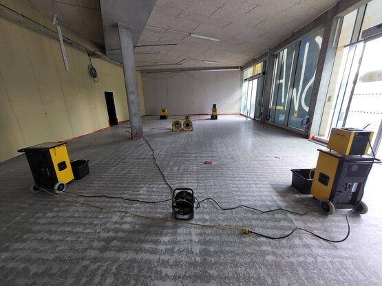  Séchage des matériaux de construction  (chape, murs) - Déshumidificateurs