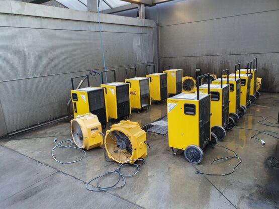 Séchage des matériaux de construction  (chape, murs) - produit présenté par AEROSTAR