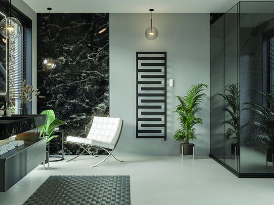 Sèche-serviette électrirque à tubes plats graphiques | Kapla