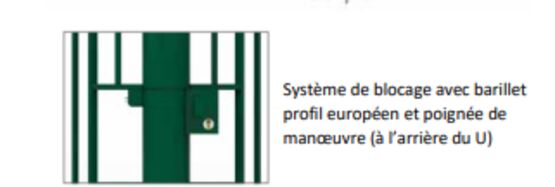  Sélectif d’accès | U oscillant Standard réhaussé en acier - Gamme de mobilier, autre mobilier