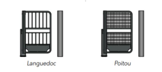 Sélectif d’accès | U oscillant Standard réhaussé en acier - produit présenté par SEMCO