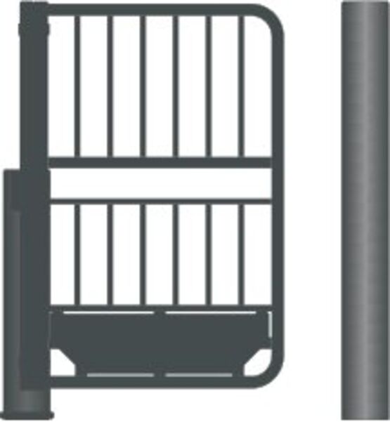  Sélectif d’accès | U oscillant Standard réhaussé en acier - SEMCO