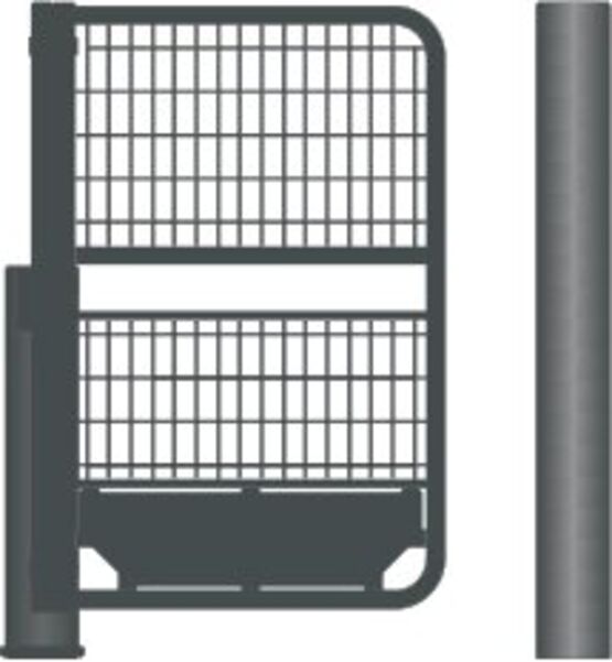  Sélectif d’accès | U oscillant Standard réhaussé en acier - Tourniquets