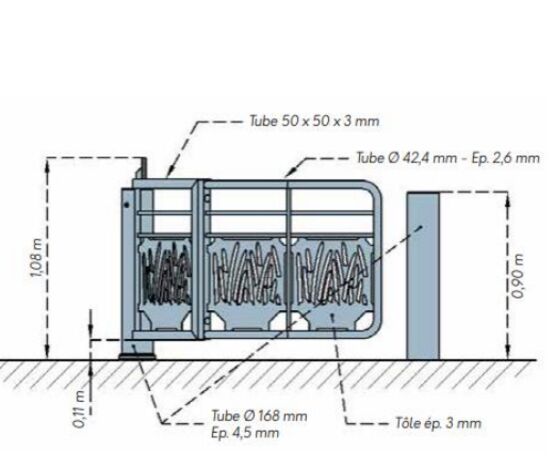  Sélectif de passage | U oscillant Optimum+ en acier - SEMCO