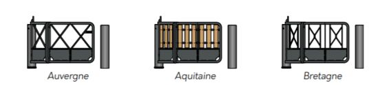  Sélectif de passage | U oscillant Optimum+ en acier - Gamme de mobilier, autre mobilier