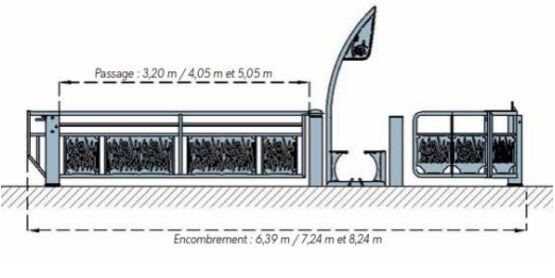  Sélectif grande largeur | Pass’Vélos avec U Optimum+ pour contrôle d’accès des mobilités douces - SEMCO