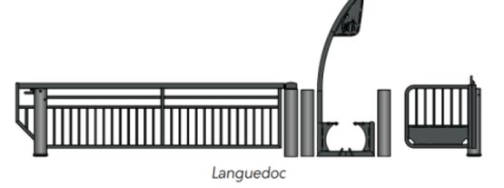 Sélectif grande largeur | Sélectif avec Pass’Vélos et U oscillant standard pour contrôle d’accès - produit présenté par SEMCO