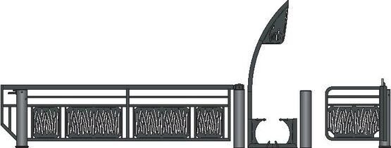  Sélectif grande largeur | Sélectif avec Pass’Vélos et U oscillant standard pour contrôle d’accès - SEMCO