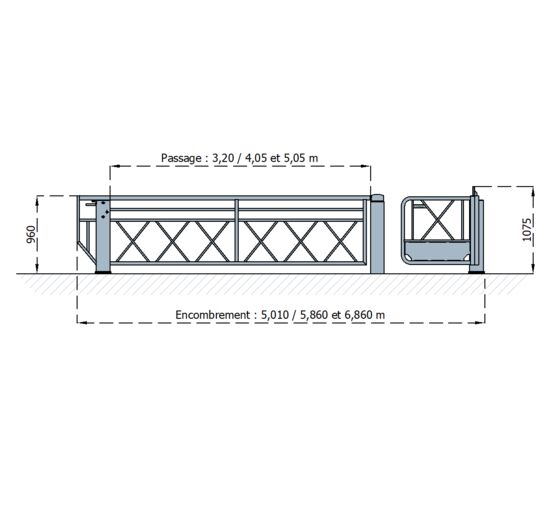 Sélectif grande largeur | Sélectif avec U oscillant standard pour contrôle d'accès - produit présenté par SEMCO