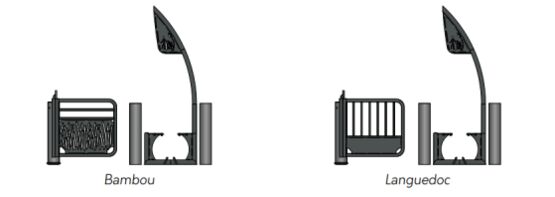 Sélectif U oscillant | U oscillant standard avec Pass’Vélos pour contrôle d’accès piéton et cyclable - produit présenté par SEMCO