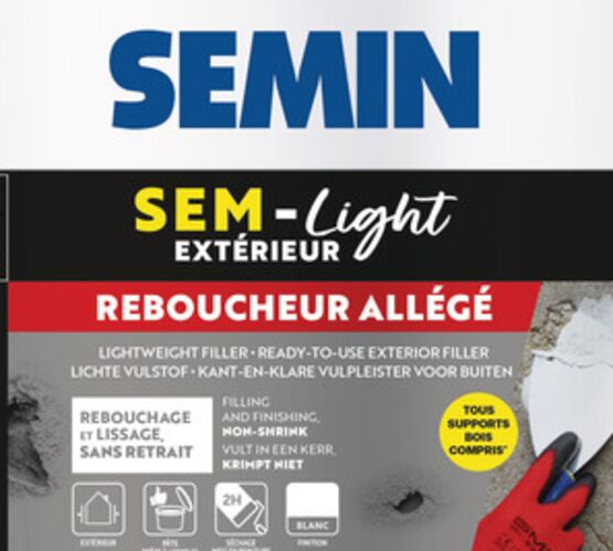  SEM-LIGHT EXTERIEUR | Enduit de rebouchage allégé - SEMIN