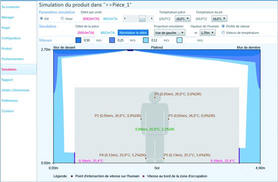  Simulateur de diffusion d&#039;air avec sélection de grilles et diffuseurs | AirgiFlow 4D - FRANCE AIR