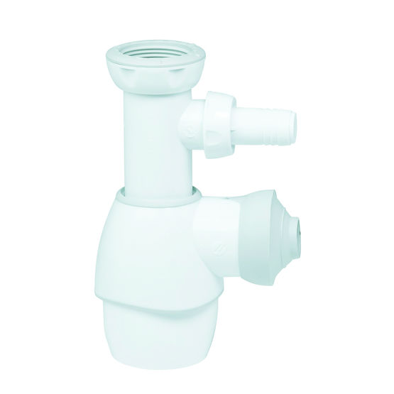 Bächlein Siphon Universel pour Lavabo et Évier (Extra Long) avec Raccord  pour Appareil – Bonde de Lavabo Tubulaire – Siphon Adaptable – Siphon  Anti-Odeur avec Orifice de Nettoyage + Mode d'Emploi 