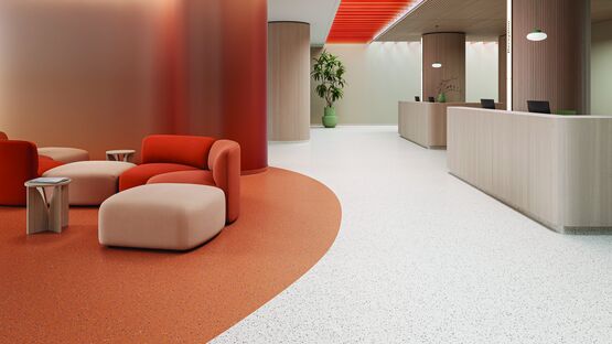  Sol PVC homogène antidérapant à faible émissions intégrant 25 % de contenu recyclé | IQ Motion - TARKETT