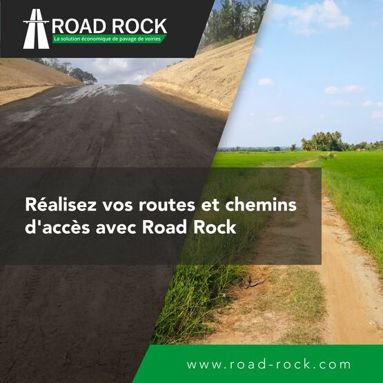  Solution de pavage voies d&#039;accès, routes &amp; piétons | ROAD ROCK | Solution à forte productivité - BATI-FABLAB 