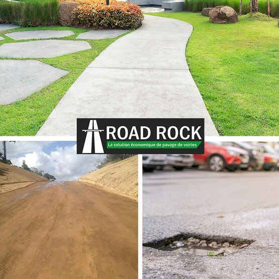 Solution de pavage voies d&#039;accès, routes &amp; piétons | ROAD ROCK | Solution à forte productivité - produit présenté par BATI-FABLAB 