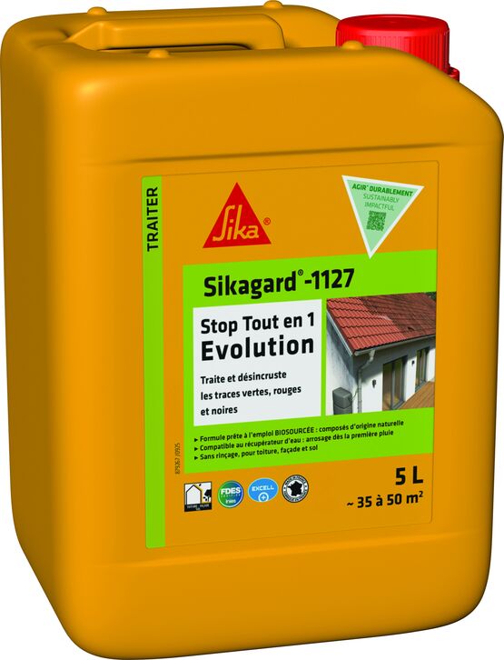 Solution enzymatique pour entretien des surfaces extérieures | Sikaguard 1130 Stop Pro Evolution