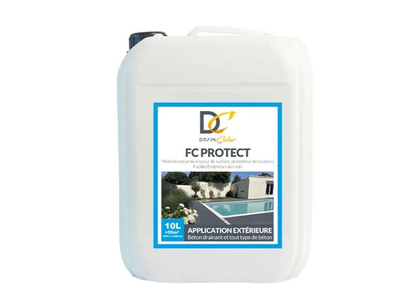  Solution minéralisante pour la protection du béton drainant DrainColor | FC PROTECT  - SAS DRAINCOLOR