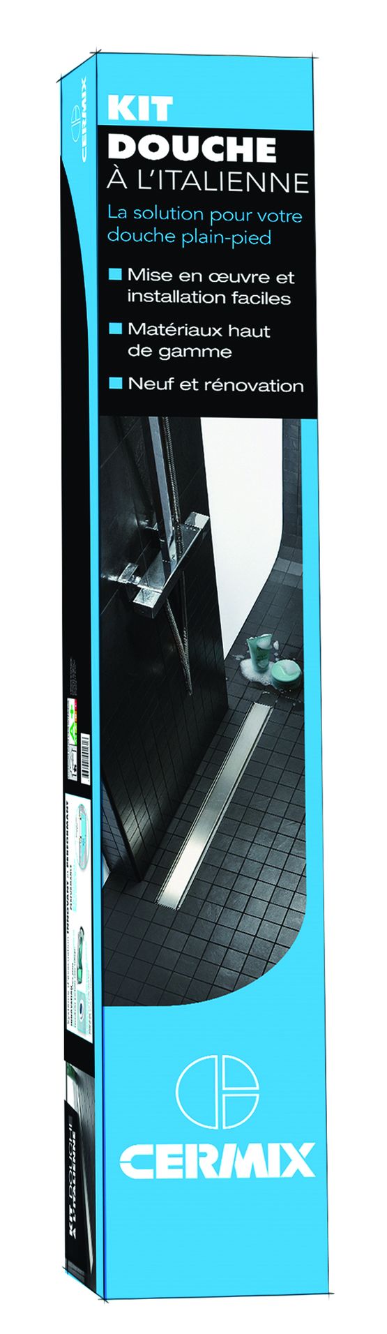  Solution pour receveur de douche maçonné à l&#039;italienne grand format | Kit Douche zéro ressaut - CERMIX