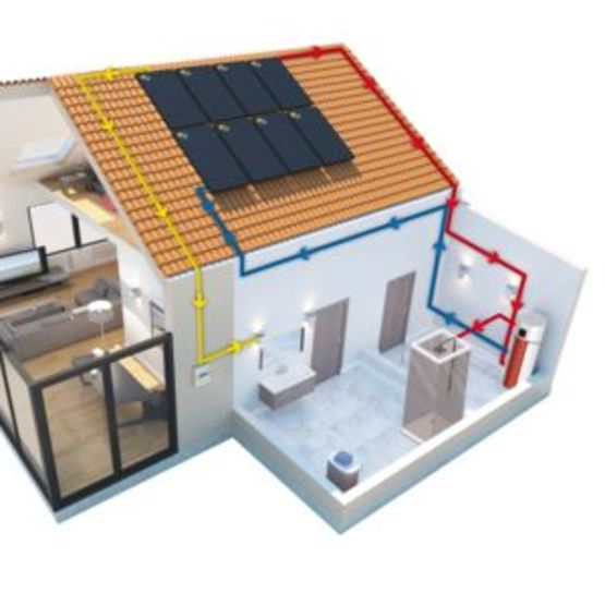 Solution solaire hybride pour chauffe-eau thermodynamique TDF ELEO | AIRWELL 