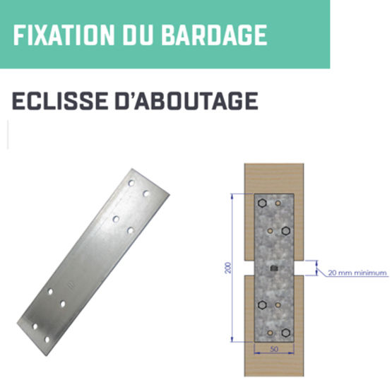 Solutions accessoires pour bardage rapporté (équerres de bardage, griffes de maintien, éclisses d&#039;aboutage) | FRENEHARD 