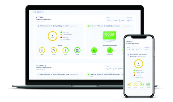 Sonde QAI associée à une application de gestion à distance | France Air Connect - FRANCE AIR