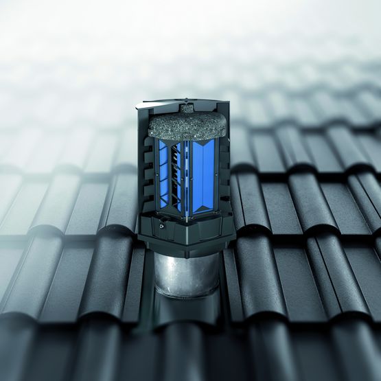  Soupape de retenue d&#039;énergie pour ventilation de colonne de chute en toiture | Geberit SRE  - GEBERIT