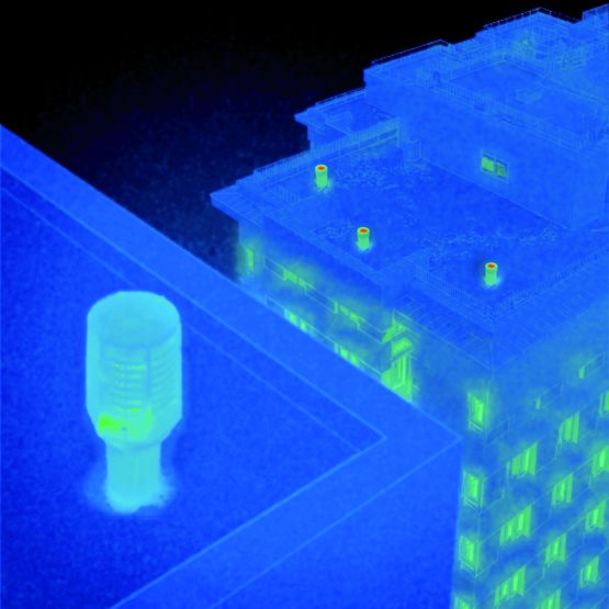  Soupape de retenue d&#039;énergie pour ventilation de colonne de chute en toiture | Geberit SRE  - Équipements et dispositifs de sécurité