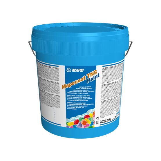 Sous-couche acrylique de préparation | MAPECOAT TNS WHITE BASE COAT pour terrains sportifs