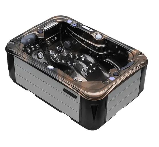 Spa 2 places 64 jets coque en acrylique chassis inox  pour salle de bain | XZ505_SPA_2_PLACES - NEWSANIT